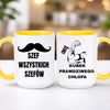 kubek z własnym nadrukiem 440ml personalizowane prezenty pl żółty