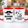 kubek z własnym nadrukiem 440ml personalizowane prezenty pl czerwony