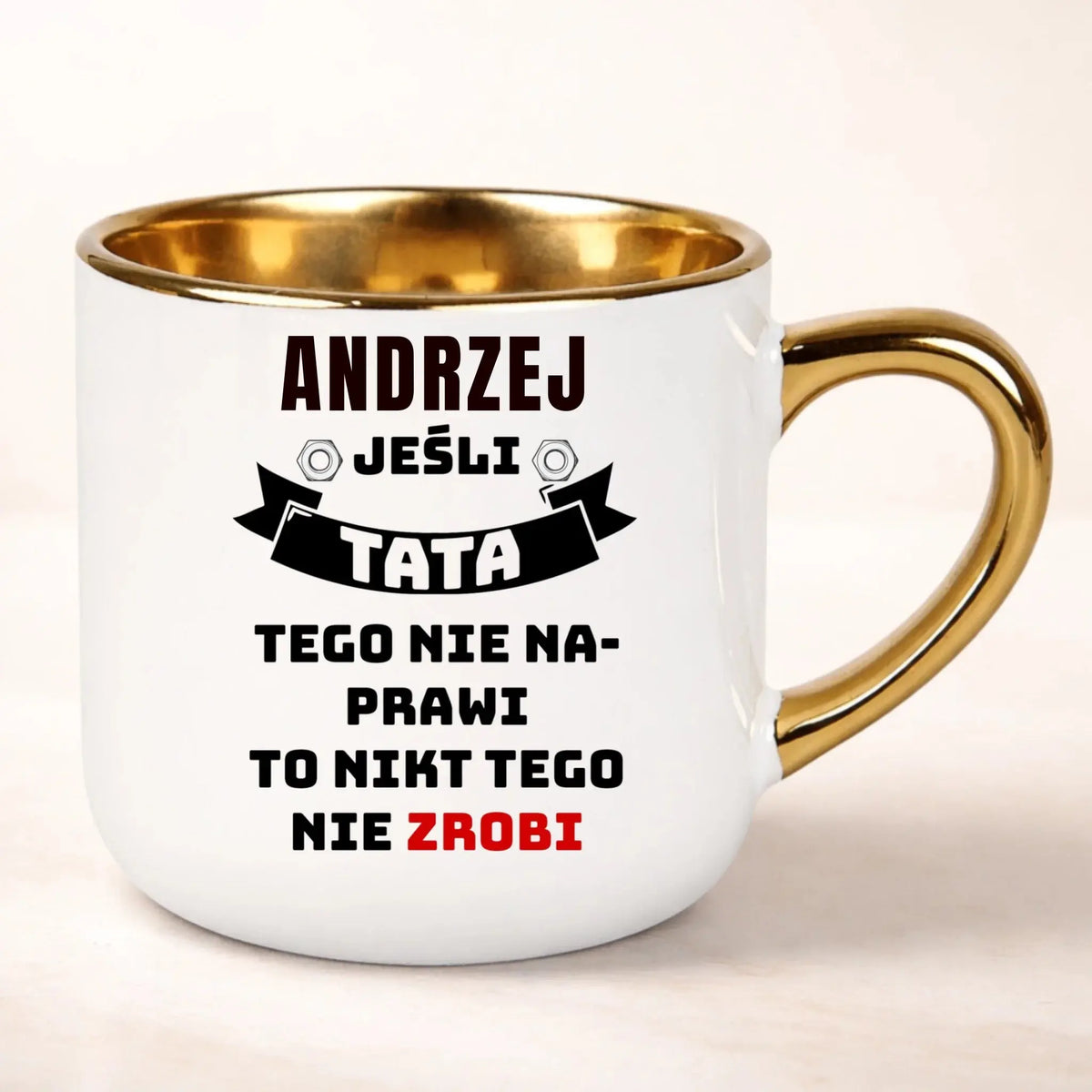 Kubek Jeśli tata tego nie naprawi to nikt tego nie zrobi 400 ml