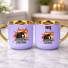 kubek z własnym nadrukiem 400ml personalizowane prezenty pl fioletowy
