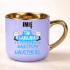 kubek personalizowany z nadrukiem 400ml fioletowy