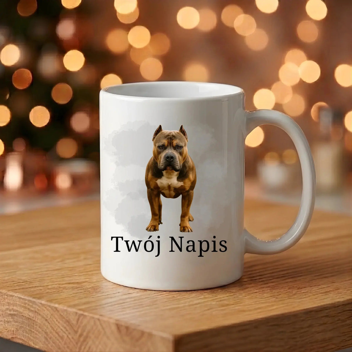 kubek z własnym nadrukiem 330ml personalizowane prezenty pl bialy