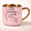 kubek personalizowany z nadrukiem 400ml rozowy