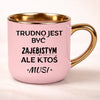 kubek personalizowany z nadrukiem 400ml rozowy