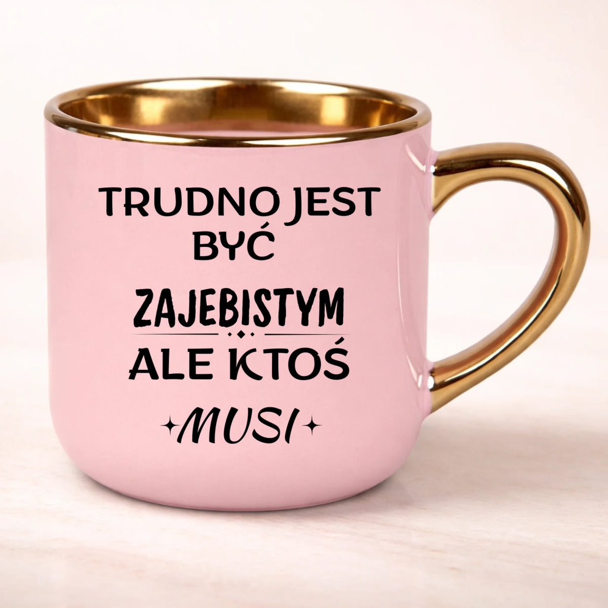 kubek personalizowany z nadrukiem 400ml rozowy