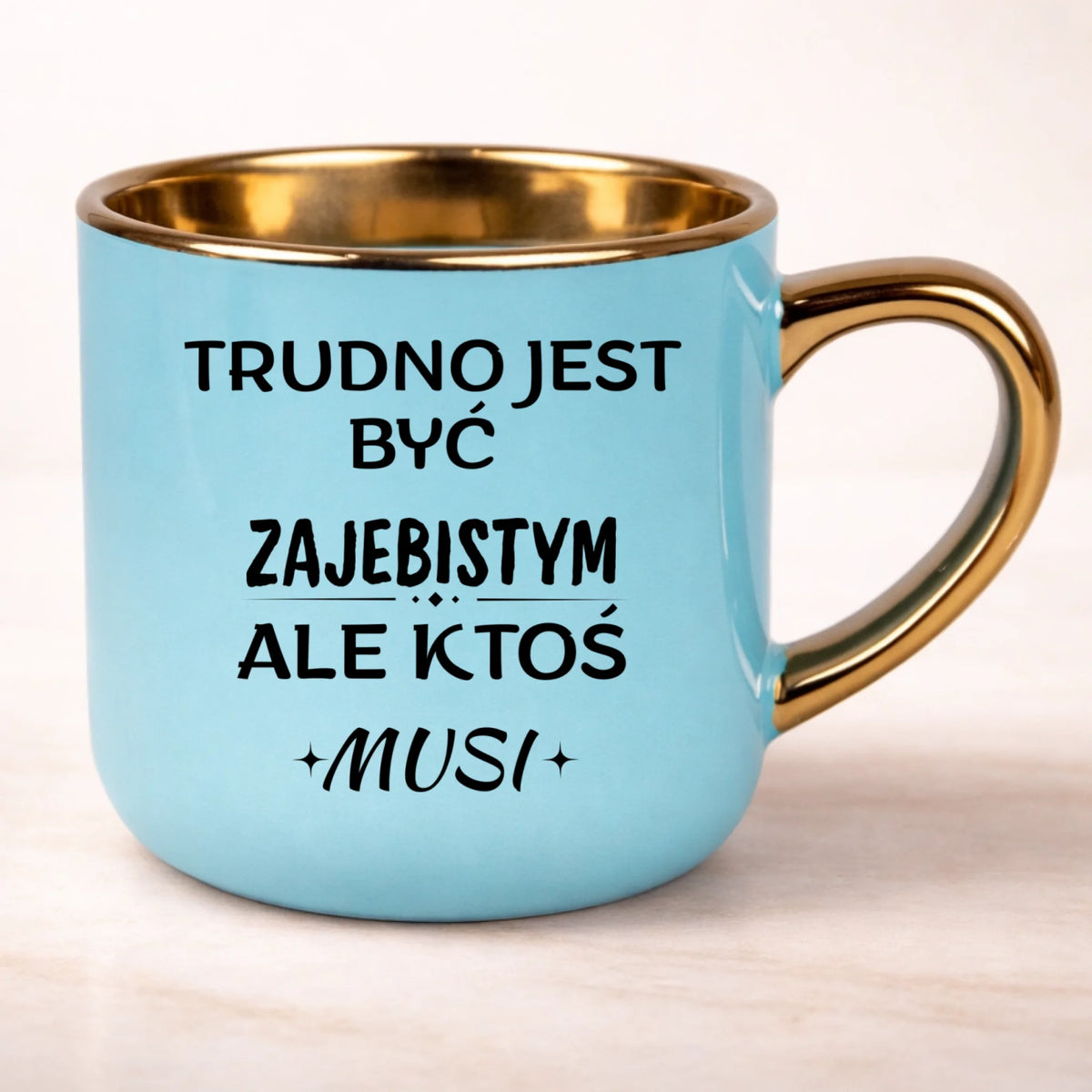 kubek personalizowany z nadrukiem 400ml niebieski
