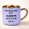 kubek personalizowany z nadrukiem 400ml fioletowy