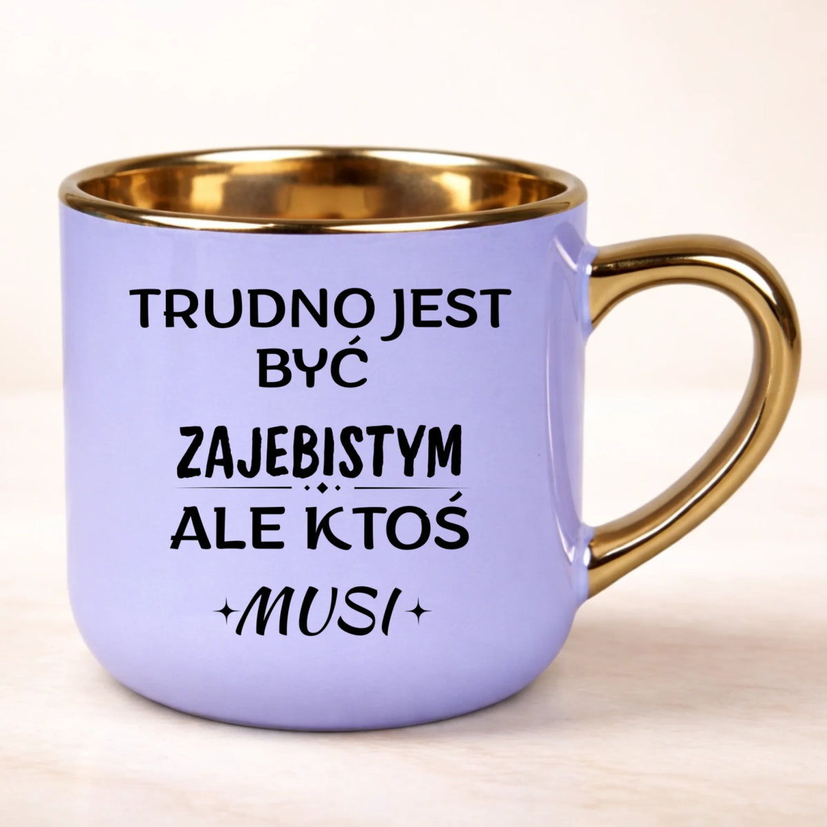kubek personalizowany z nadrukiem 400ml fioletowy