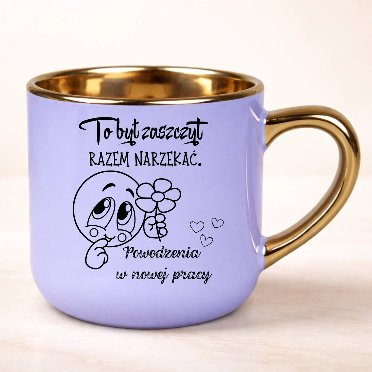 kubek personalizowany z nadrukiem 400ml fioletowy