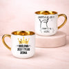 kubek z własnym nadrukiem 400ml personalizowane prezenty pl bialy