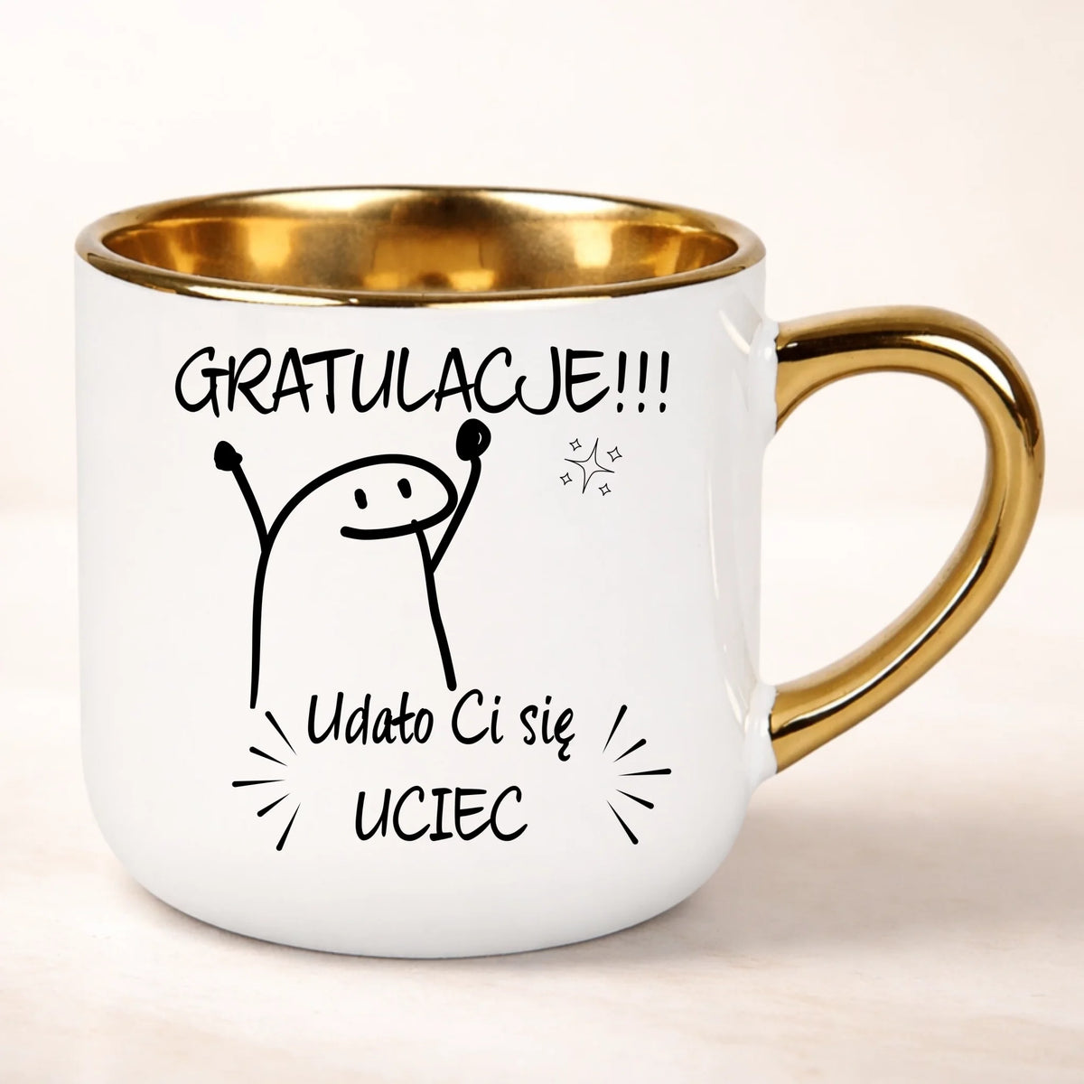 kubek personalizowany z nadrukiem 400ml biały
