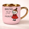 kubek personalizowany z nadrukiem 400ml rozowy