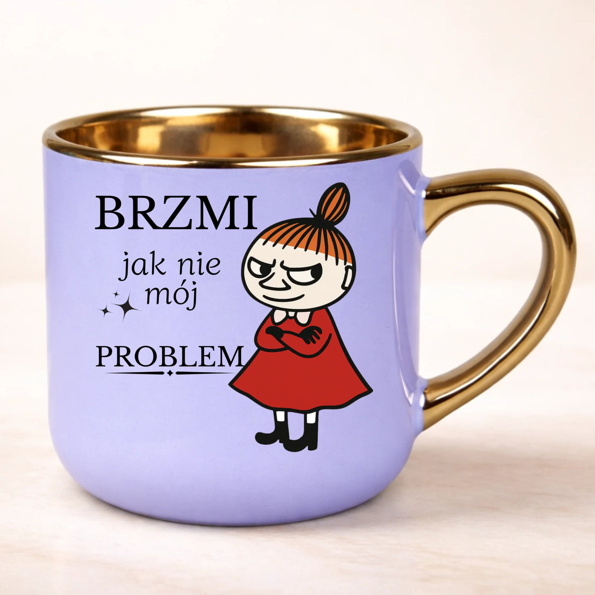 kubek personalizowany z nadrukiem 400ml fioletowy