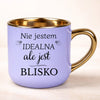 kubek personalizowany z nadrukiem 400ml fioletowy