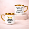 kubek z własnym nadrukiem 400ml personalizowane prezenty pl bialy