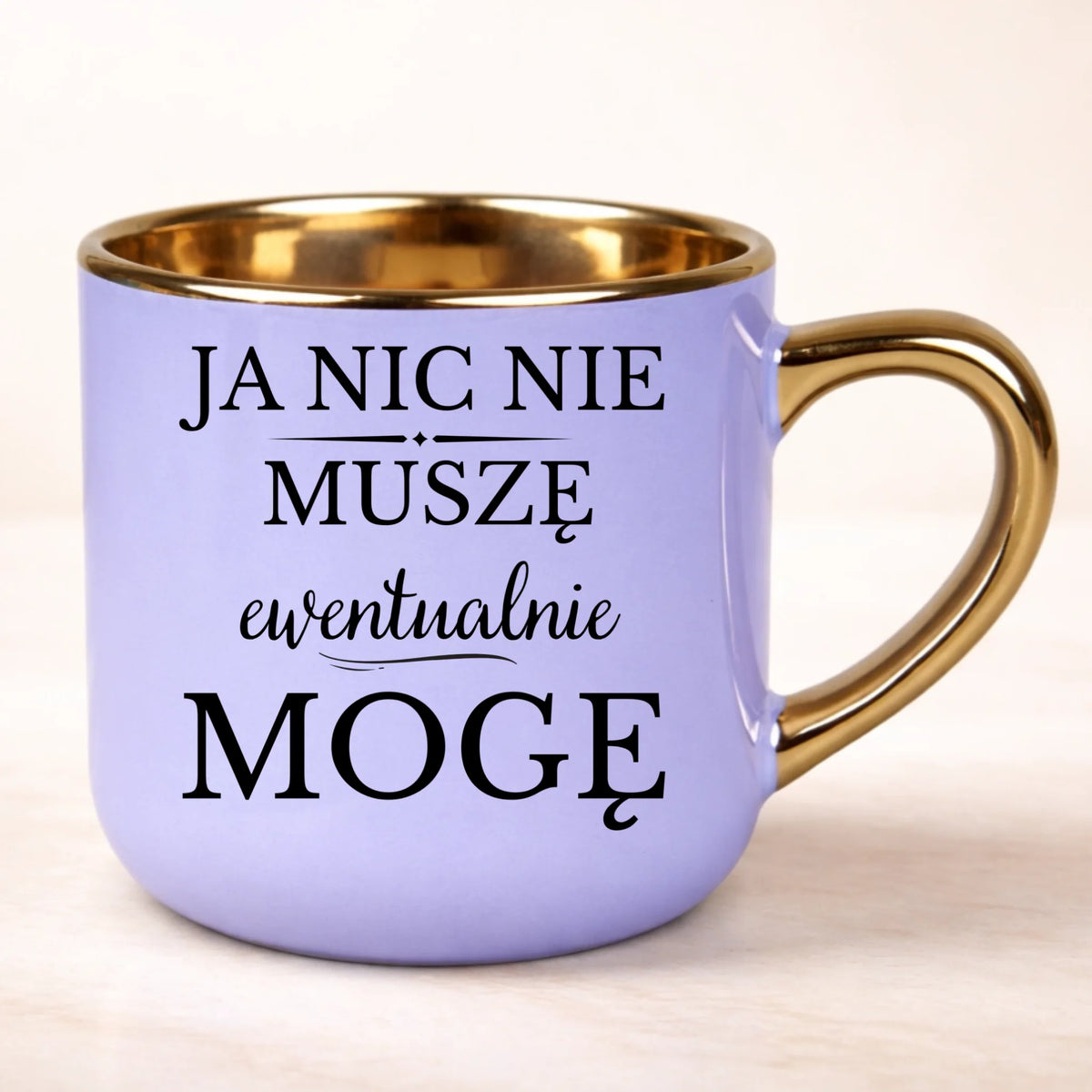 kubek personalizowany z nadrukiem 400ml fioletowy