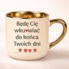 kubek personalizowany z nadrukiem 400ml kremowy