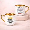 kubek z własnym nadrukiem 400ml personalizowane prezenty pl bialy