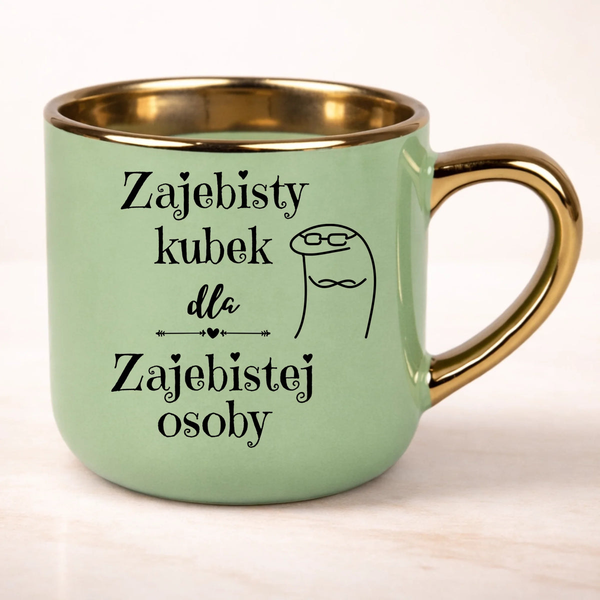 kubek personalizowany z nadrukiem 400ml zielony