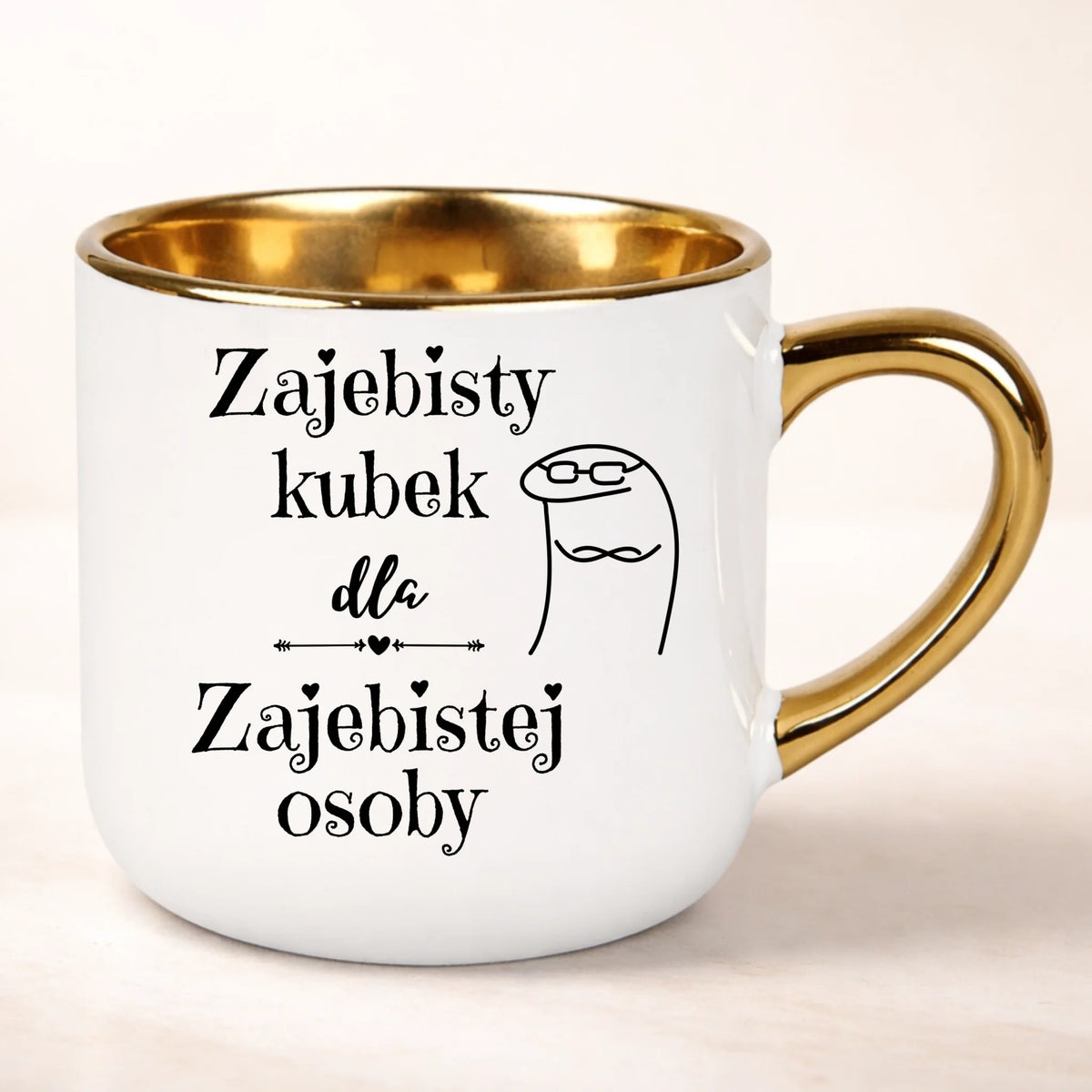 kubek personalizowany z nadrukiem 400ml biały