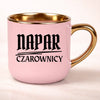 kubek personalizowany z nadrukiem 400ml rozowy