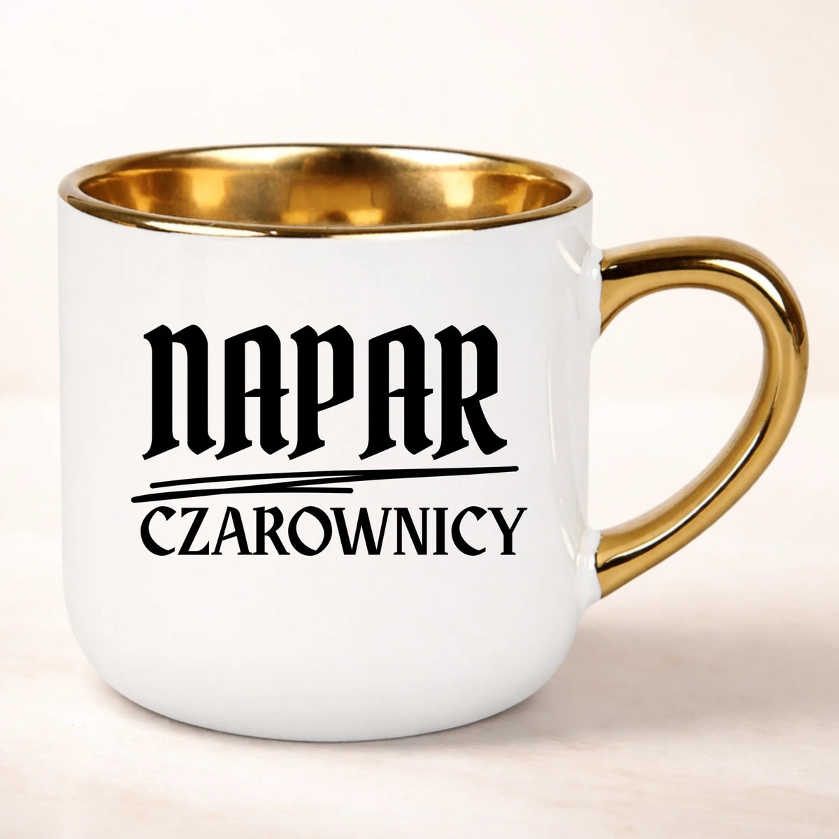 kubek personalizowany z nadrukiem 400ml biały