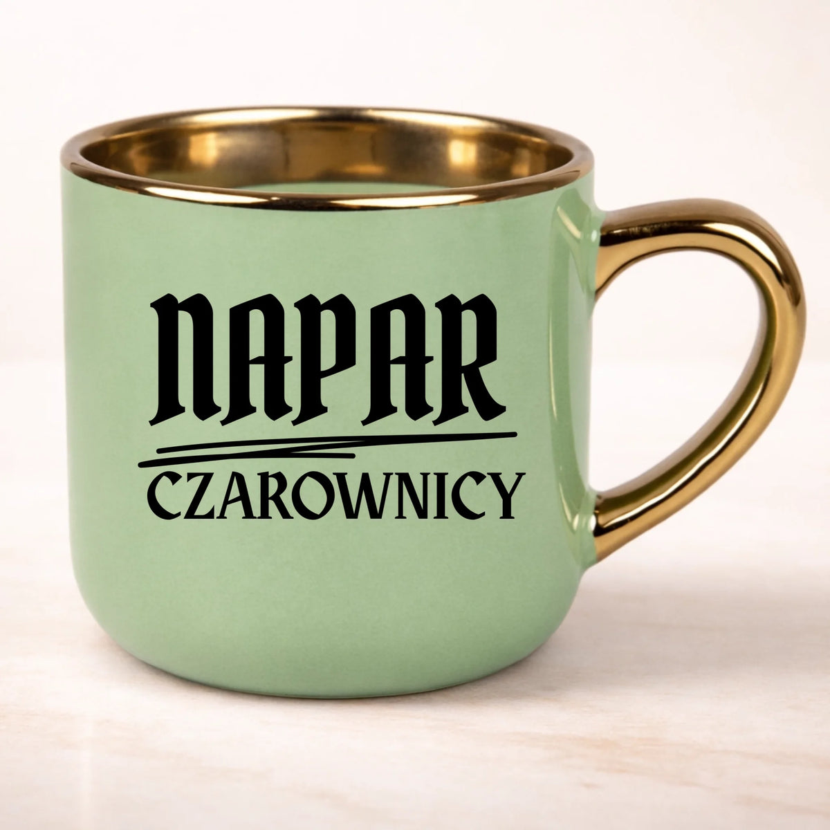 kubek personalizowany z nadrukiem 400ml zielony