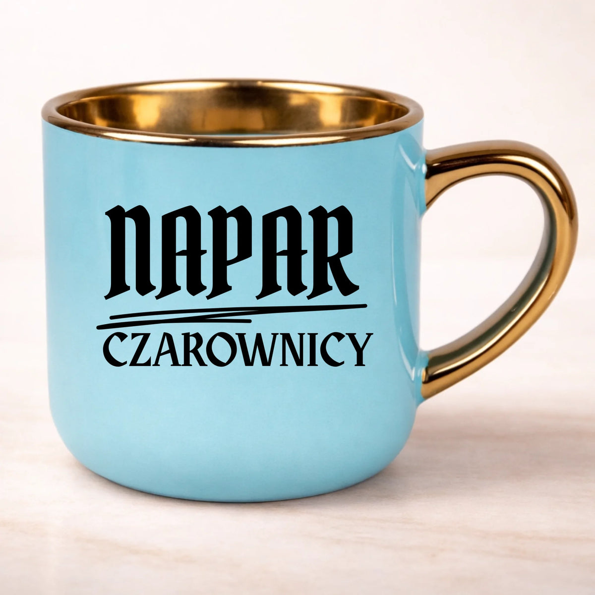 kubek personalizowany z nadrukiem 400ml niebieski