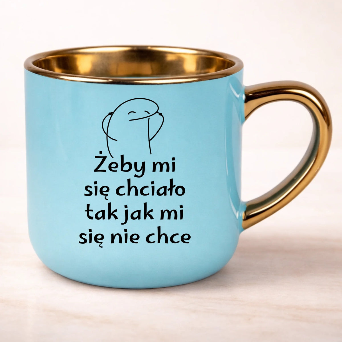 kubek personalizowany z nadrukiem 400ml niebieski