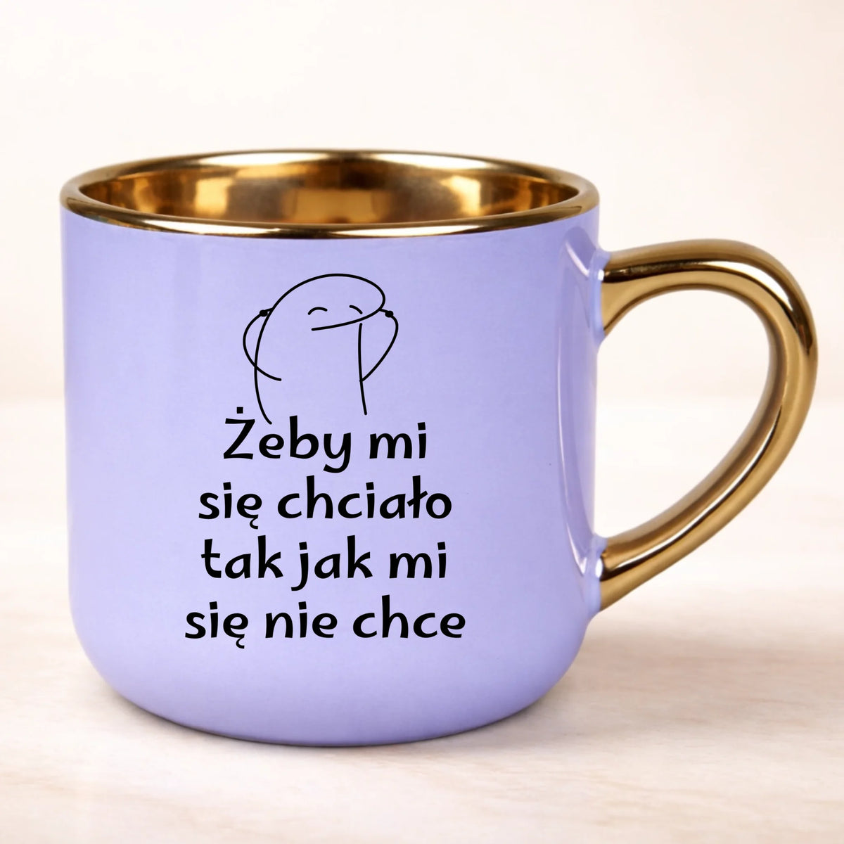 kubek personalizowany z nadrukiem 400ml fioletowy