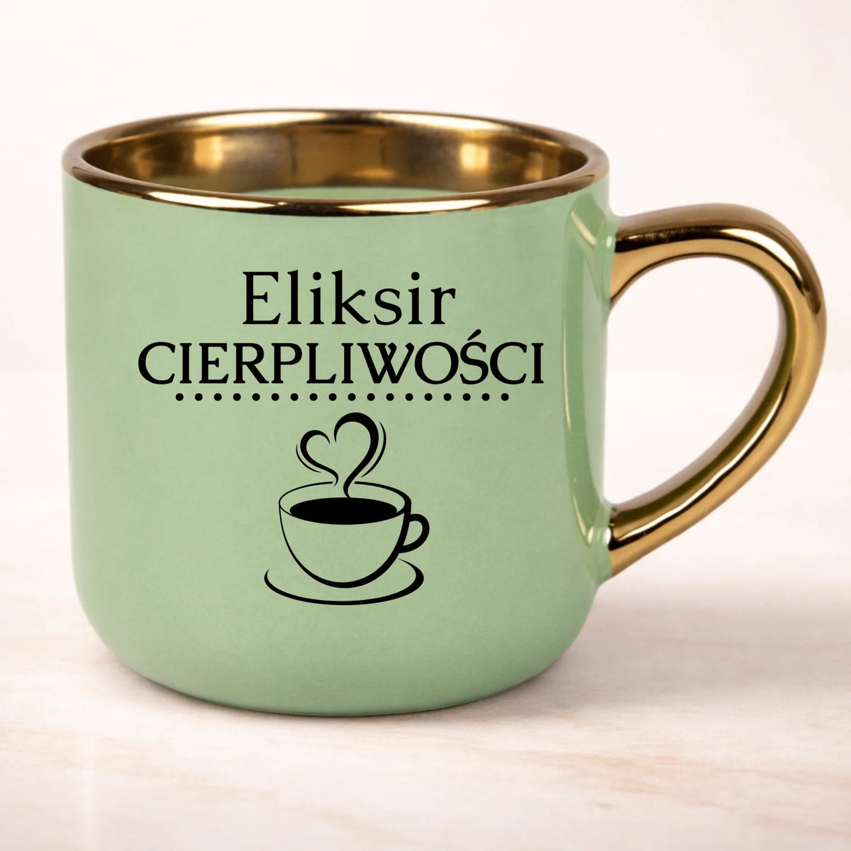 kubek personalizowany z nadrukiem 400ml zielony