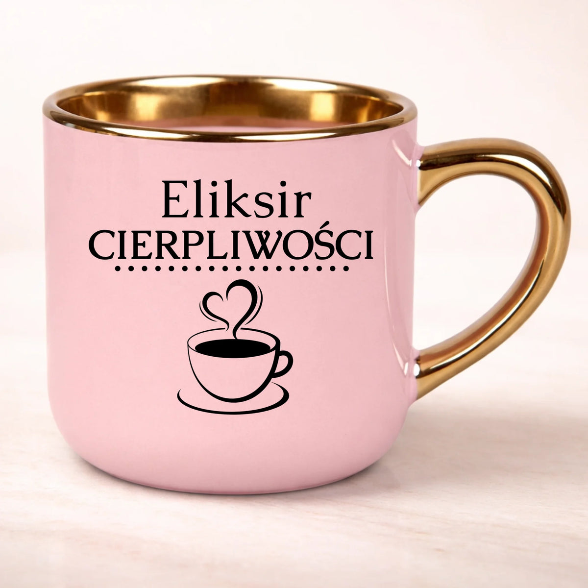kubek personalizowany z nadrukiem 400ml rozowy