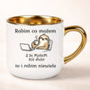 kubek personalizowany z nadrukiem 400ml biały