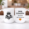 kubek z własnym nadrukiem 440ml personalizowane prezenty pl bialy