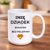 kubek z własnym nadrukiem 440ml personalizowane prezenty pl bialy