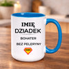kubek z własnym nadrukiem 440ml personalizowane prezenty pl niebieski