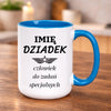 kubek z własnym nadrukiem 440ml personalizowane prezenty pl niebieski