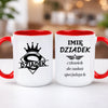 kubek z własnym nadrukiem 440ml personalizowane prezenty pl czerwony