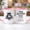 kubek z własnym nadrukiem 440ml personalizowane prezenty pl różowy