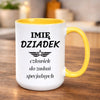 kubek z własnym nadrukiem 440ml personalizowane prezenty pl żółty