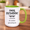 kubek z własnym nadrukiem 440ml personalizowane prezenty pl zielony