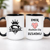 kubek z własnym nadrukiem 440ml personalizowane prezenty pl czarny