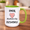 kubek z własnym nadrukiem 440ml personalizowane prezenty pl zielony