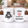 kubek z własnym nadrukiem 440ml personalizowane prezenty pl bialy