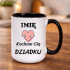 kubek z własnym nadrukiem 440ml personalizowane prezenty pl czarny