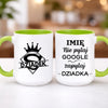 kubek z własnym nadrukiem 440ml personalizowane prezenty pl zielony