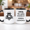kubek z własnym nadrukiem 440ml personalizowane prezenty pl czarny