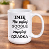 kubek z własnym nadrukiem 440ml personalizowane prezenty pl bialy