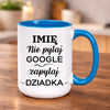 kubek z własnym nadrukiem 440ml personalizowane prezenty pl niebieski