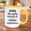 kubek z własnym nadrukiem 440ml personalizowane prezenty pl żółty